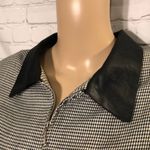 Vintage 1990s Y2K Dress.com Houndstooth Check Blazer Medium? Black Photo 4
