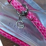 Guess  Vtg Y2K Hot Pink Leather Faux Snake High Heel Pumps Rhinestone Charms 7M Photo 15