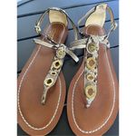 Coach NWT Sieannah Snake Print Leather Thong sandals 11B Photo 10