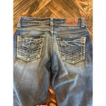 BKE  Denim Culture Cropped Jeans Women 25 Y2K Grunge Western Cowgirl Thick Stitch Photo 10