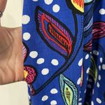 Tabitha Brown Target Size 0 Dress Maxi Mixed Floral Polka Dot Print Puff Sleeve Blue Photo 5