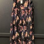 City Chic  Desert Floral  wide leg pleated sleeveless flowy jumpsuit  NWT L 20 Photo 0