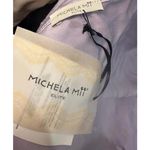 Michela Mii Light Purple Viscose Blend Bomber Jacket, One Size (up to Large) Photo 3