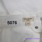 Madewell NEW  Petite Baggy Straight Jeans in Tile‎ White: Ripped Edition, 25P Photo 13