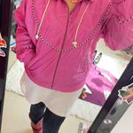 Sunterra Vintage 80s windbreaker pink zip up jacket Photo 4