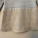 Anthropologie  Knitted & Knotted blue and gray wool blend and lace sweater small Photo 14