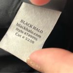 Black Halo  Garland Gun Metal Velvet V-neck Flounce Hem Midi Dress Womens Size 12 Photo 5