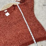 NWT BiBi Chenille Fringe Longsleeve Sweater Boho Western in Vintage Brick XL Orange Photo 13