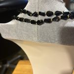 Beautiful piece of costume, jewelry, black beads with with gold beads between.​​ Photo 1