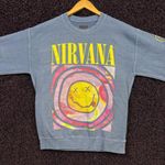 Urban Outfitters Nirvana Nevermind Smiley Grunge Rock Band Crewneck Sweater S Photo 0