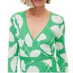 Diane Von Furstenberg  X Target Knit Wrap Sweater + matching Green pants Set XXS Photo 5