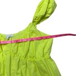 Skies Are Blue  Lime Yellow Tiered Maxi Dress Large Photo 5