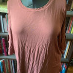 Z Supply  burnt orange L relaxed knit normcore flutter sleeve basic tee Photo 0