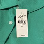 Loft NWT  Outlet Maxi Shirt Dress‎ Button Down Size 12 Kelly Green Womens Photo 4