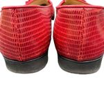 Bottega Veneta Made In Italy Red Leather Loafers Flats Tassle Shoes Size 37 (US Photo 3