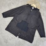 Dotti Women’s Swimwear Coverups Full Zip Hooded Tunic See Through in Black XL Photo 0