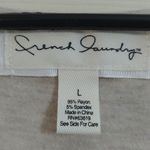 French Laundry Women's  Tan V-Neck Shirt Roses Anthropologie Size Large GUC #7643 Photo 5