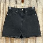 Madewell Rigid Denim A-Line Mini Skirt: Cutout Edition Photo 0