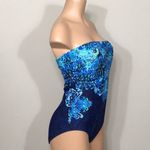 Ralph Lauren Lauren  blue & green paisley swimsuit. Size 14 Photo 4