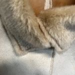 Calvin Klein Faux Suede and Fur Long Trench Coat Women’s XS Photo 2