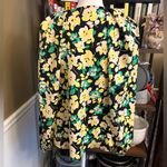 Who What Wear  Green and Yellow Floral Blouse Photo 1