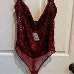 Free People NWT sequined bodysuit Photo 6