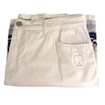 Croft & Barrow NWT White Nautical Classic Chino Slimming Waist Mid Rise Skort 16 Photo 12