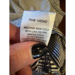 AMO Tank‎ Top Women Small Blue White Cotton Striped Distressed V Neck Preppy Photo 8