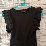 ZARA Black Ruffle  Top Photo 0