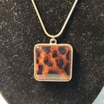 Oasis Y2K  leopard print pendant and chain Photo 1