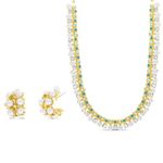 Badgley Mischka NWT Badgley Mushka  Pearl Turquoise Necklace Set Rhinestone Wedding Photo 1