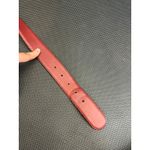 Coach  VINTAGE CLASSIC RED BERRY LEATHER WOMEN'S BELT BRASS‎ BUCKLE 8500 Medium Photo 3