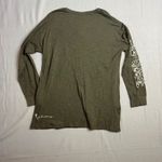 Natural Life Long Sleeve Tee Sz M Peace Love Mushroom Sun Graphic Split Hem NWT Photo 7