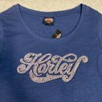 Harley Davidson NWT Harley-Davidson Motorcycles Bejeweled T-Shirt Golden Spike Ogden Utah Size M Photo 1