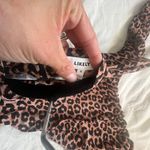 Likely NYC leopard Mock neck long sleeve ruched bodycon mini dress 4 Photo 13