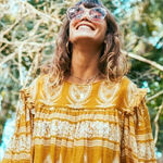 M.A.B.E. Apparel Athena Boho Blouse Top Sz. M Yellow Size M Photo 0