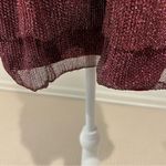 Maroon Sparkly Ruffle Dress Photo 6