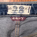 We The Free Free People  Curvy Vintage High Rise Distressed Denim Shorts Size 28‎ Photo 7