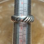 David Yurman 14K and Sterling Silver Two Tone Violet Chalcedony Cable Ring Photo 15