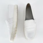Vince Blair 5 Slip On Leather Sneaker in Perforated White Women's 8 Photo 2