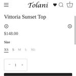 Tolani NWT Collection Vittoria Top Generous Size XS Photo 8