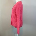 Pierre Cardin  Cotton Cableknit Cardigan Pink Size Medium Photo 3