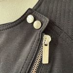 Karen Millen Black Sheath Moto Pencil Dress Silver Offset Zipper Snap $298 8 Photo 5