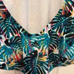 Adidas NWOT  Originals Painted Palms 3 Stripe One Piece Swimsuit Photo 2