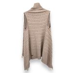 Matilda Jane  tan open front fringe long line sleeveless cardigan sweater vest XS Photo 4