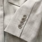 Elie Tahari  Allegra Micro-Plaid One Button Jacket Blazer Gray Size 12 NWT Photo 8