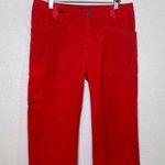 Patagonia Cropped Utility Cargo Pants Wide Leg EUC Sz 8 Organic Cotton Athletic Photo 0