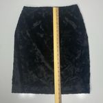 Etcetera  Black Faux Fur Pencil Skirt Size 4 Photo 5