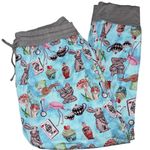 Judy Rue Designs Pajama Bottoms Alice in wonderland Womens 2X Bamboo Organic Tan Size XL Photo 0