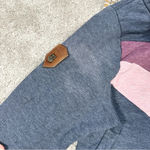 Naketano  Women’s Hoodie Pullover Brave New World in Gray Pink Maroon Rope M Photo 16